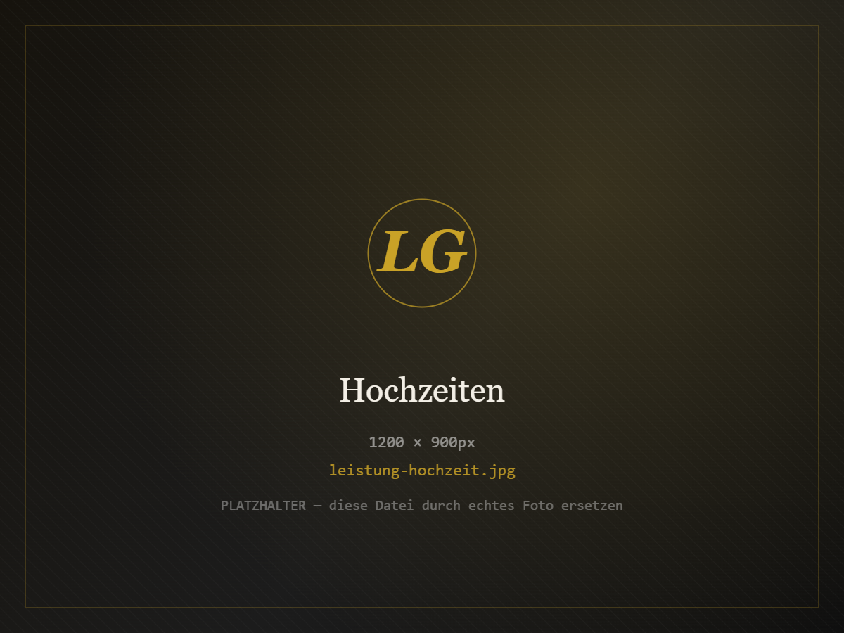 Hochzeitscatering von Le Gourmet